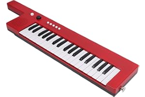 Wisoqu 37 Key Portable Guitar Electronic Organ Mini Keytar with Lithium Battery for Music Education Size 21.7 X 4.4 X 1.5in (