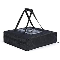 WISEPRO Pizza Delivery Bag, 20.5" X 20.5" X 5.9" Insulated Food Delivery Bag, Thermal Pizza Carrier Bag for Restaurants, Part