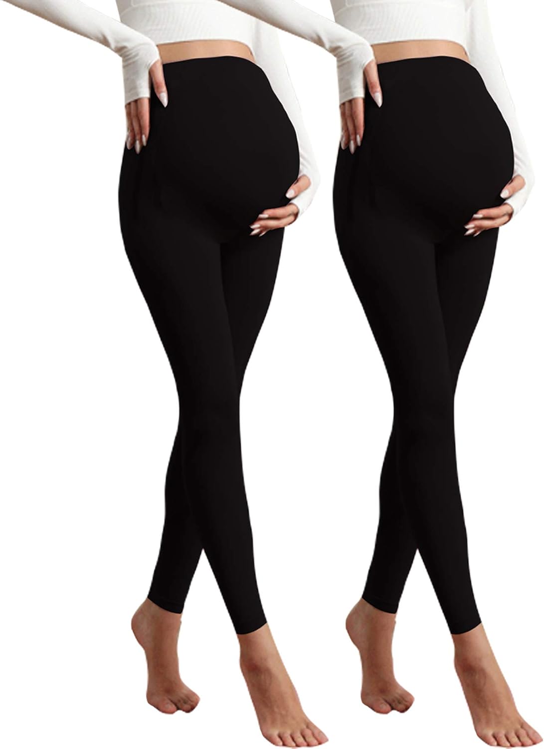 Buy CTHH NonSee Thru Maternity Compression Leggings for Women