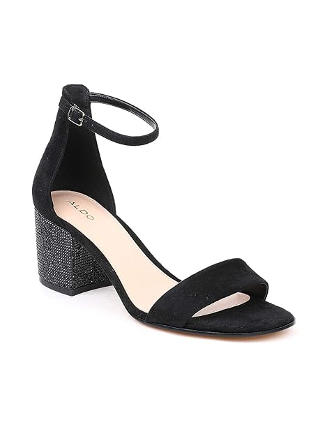 aldo black high heel sandals