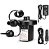 AGPTEK Electric Air Pump,Portable Air Pump with 3 Nozzles, 4.5kPa Quick-Fill,110V AC/12V DC Inflator/Deflator Pumps for Outdo