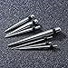 14PCS Surgical Stainless Steel Ear Tapers Stretching Kits Plugs 16G-2G Taper Kit with Silicone O-Ring