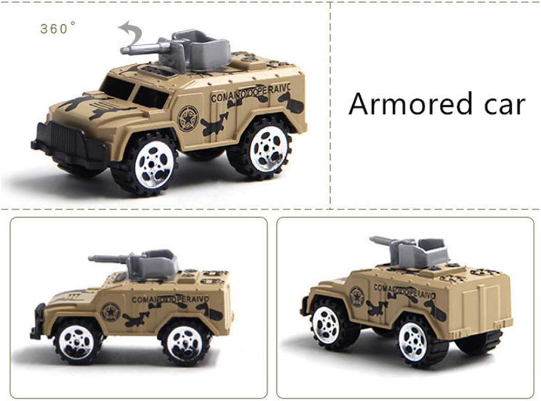 PowerTRC Die-cast Military Truck Army Vehicle Models Car Toys, Mini Battle Army Toy, Panzer, Anti-Air Vehicle, Helicopter Playset for Kids: Toys & Games