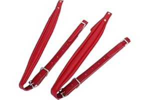 VGEBY1 Accordion Straps Leather, Adjustable Accordion Shoulder Straps Belt Set Shoulder Arm Straps for 16-120 Bass Accordion