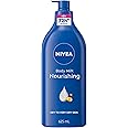 NIVEA Nourishing Body Milk | 48H Moisture |Daily Moisturizer| Non-greasy, Intense Moisture| with Almond Oil | For Dry Skin to