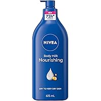 NIVEA Nourishing Body Milk | 48H Moisture |Daily Moisturizer| Non-greasy, Intense Moisture| with Almond Oil | For Dry Skin to