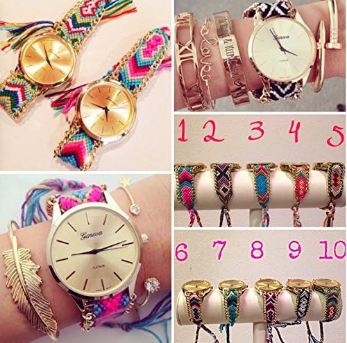 Amazon Lamistad 腕時計 レディース ファッション 腕時計 メンズ 男女兼用 ミサンガウオッチ 入手困難 アクセサリー ブレスレット 夏 ビーチ ロンハーマン 好き な 方 10カラー Mwc 480 1 Pnk レディース腕時計 腕時計 通販