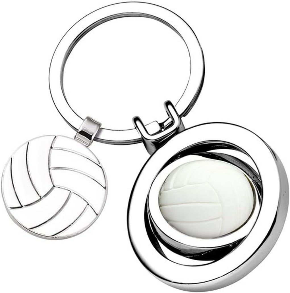 Ten KEY CHAIN VOLLEY BALL WITH TOKEN cod.EL7837 cm 7,6x3,5x1,8h by Varotto & Co, Steel, S