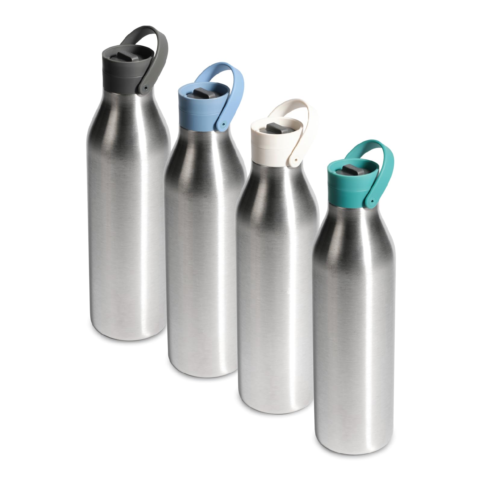 Circular&Co (Previous Generation) 1L/1000ml Stainless Steel Reusable Water Bottle – Insulated, Double Walled – Leakproof Lockable Lid – Dishwasher Safe, BPA & Melamine Free (Aquamarine Green)