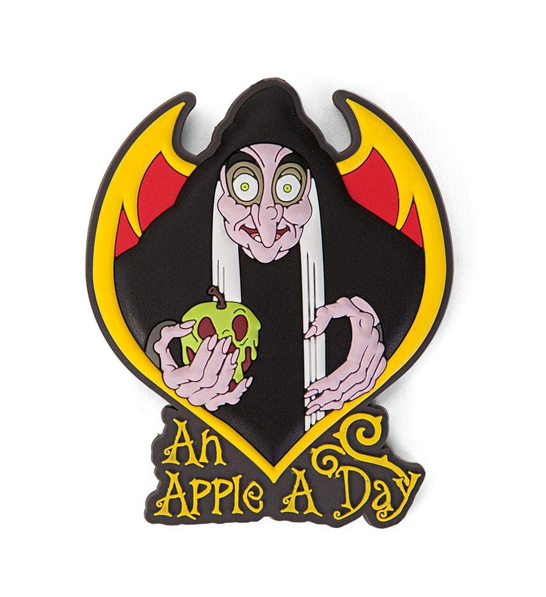 Disney Villains Wicked Witch An Apple A Day Soft Touch PVC Magnet, Multi-Coloured, One Size