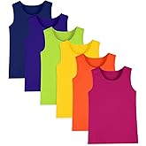 Hercugifts 6 Pack Boys Tank Tops Cotton Undershirts Kids Sleeveless Crew Neck Tank Tops for Toddlers Youth(Age 2-16)