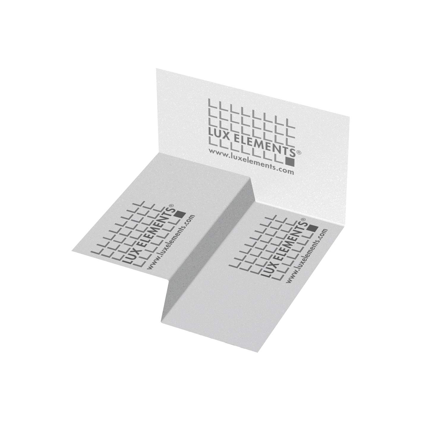 LUX ELEMENTS LDRYZ2105.L Dry-DBIE LINE L, Inner Corner Left for one-Sided Gradient, White