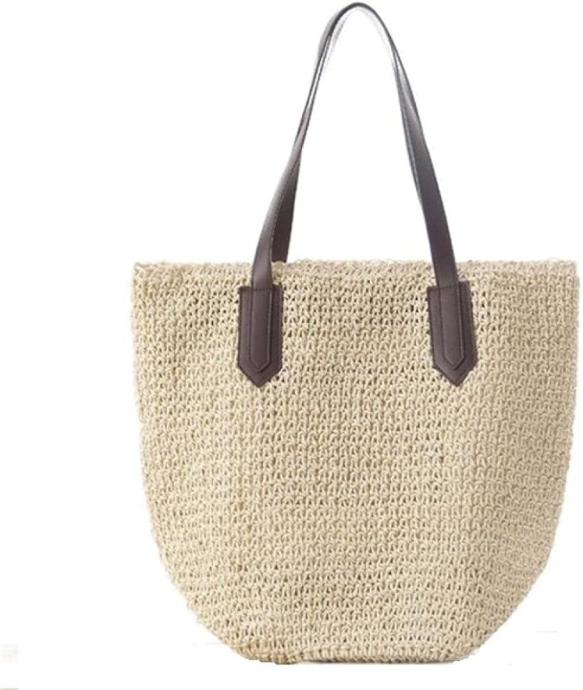 Casual Straw Bags Big Tote Handbag Large Size Women Woven Shoulder Bag