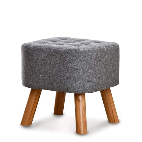 Amazon Com Yxnz Footrest Round Wooden Support Upholstered