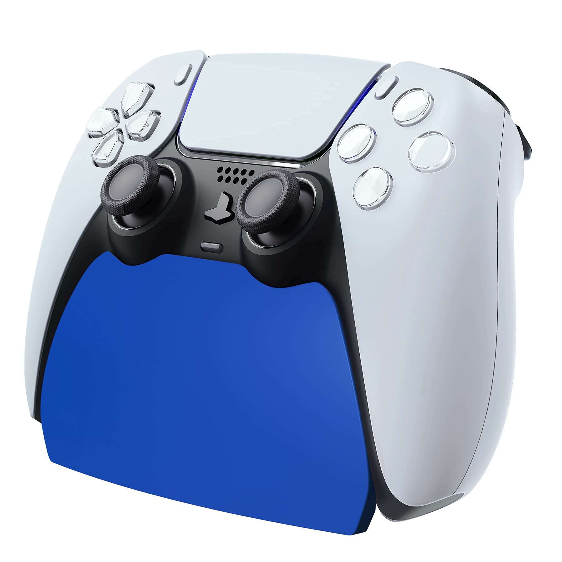 PlayVital PS5 Compatible Controller Stand, Rubber Pad Included, Stand Compatible with PlayStation 5 Controllers [Blue]