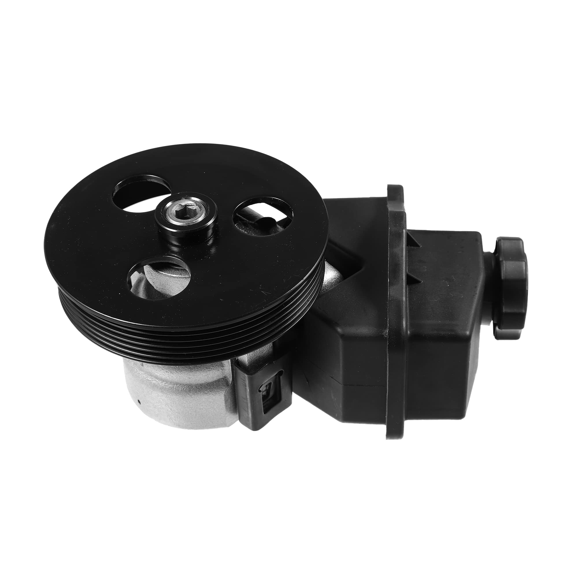 Photo 1 of X AUTOHAUX Power Steering Pump Assembly for Chevrolet Impala Malibu Monte Carlo Uplander Power Steering Fluid Reservoir Cap Pump Pulley 19369078 19207430 15267531 12593693