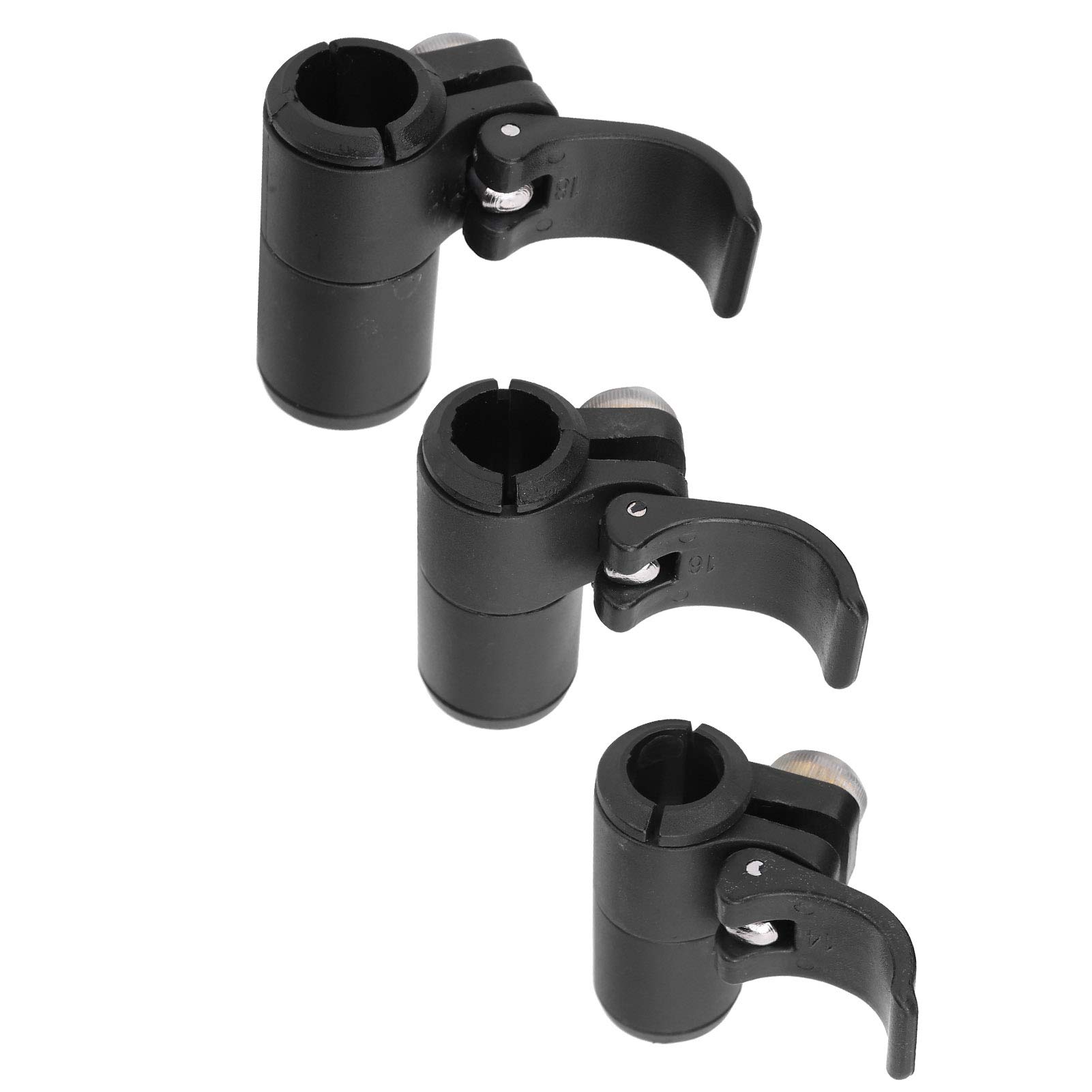 Walking Pole Flip Lock, Stick Lock Replacement Climbing Pole Lock 3 Pieces 14 16 18 mm for Mountaineering/Hiking/Walking