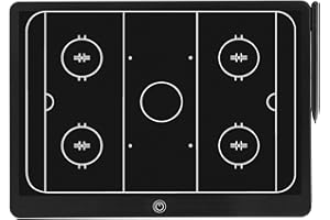 Magnetic Electronic Hockey Coaching Boards – 16 inch LCD Hockey Coaching Board, Portable Erasable Pro Strategy Board for Trai