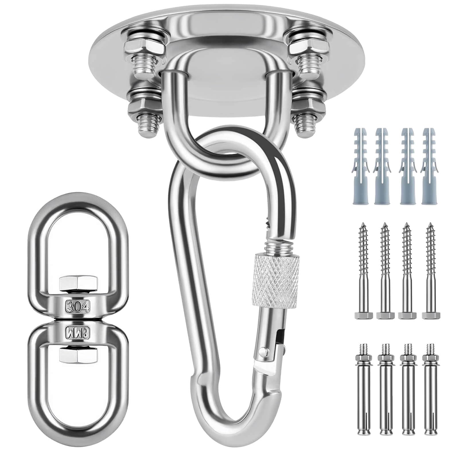 MeianJu Heavy-Duty Ceiling Hook for Sensory Swings, Indoor & Outdoor Hanging Chairs, Hammocks, and More – Secure Ceiling Hooks for Hanging Up to 450kg – Ideal for Swing Chairs & Hammocks