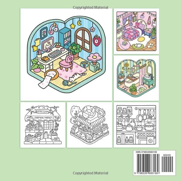 Little Corner: Coloring Book for Adults and Teens, Super Cute Designs of Cozy, Hygge Spaces for Relaxation (Cozy Spaces Coloring) May 29, 2024