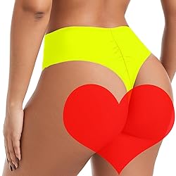 AFOLIRY Women's Sexy High Waisted High Cut Cheeky