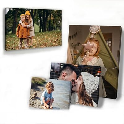 StickersWall Personalised Canvas Photo Frame A1 A2 A3 A4 76x51cm 30x20in