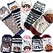 IMAXSELL 5 Pairs Womens Novelty Cute Pet Animal Print Pattern Design Cartoon Cotton Colorful Casual Comfortable Crew Socks