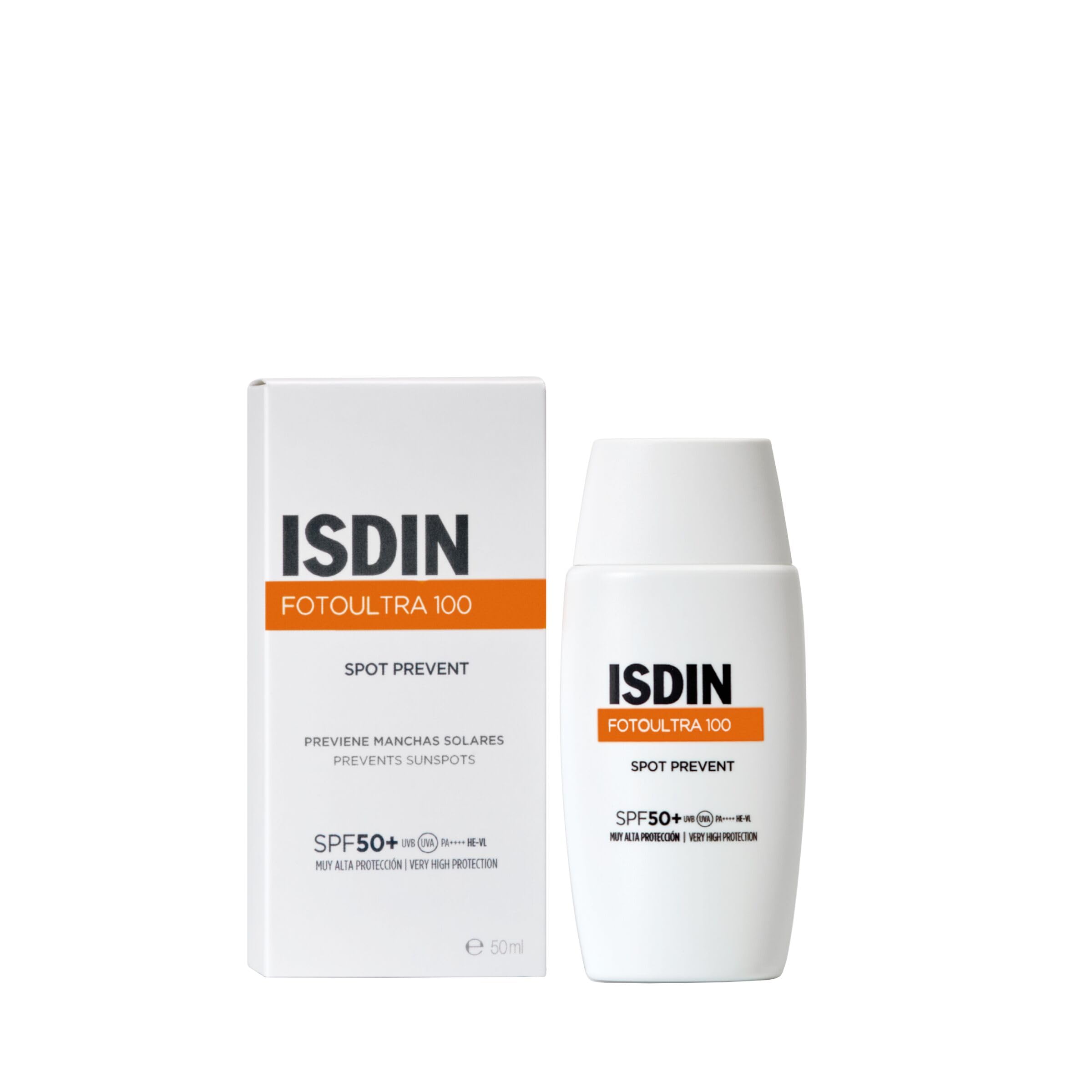 ISDIN FotoUltra Spot Prevent Fusion Fluid SPF50+ (50ml) | Prevents sun spots | Pevents changes in skin pigmentation