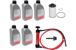 LAIPZ DSG Service Kit 6 Speed Dual Clutch Transmission Fluid + Filter + Seals + Pump FEBI for VW & for AUDI Select Models