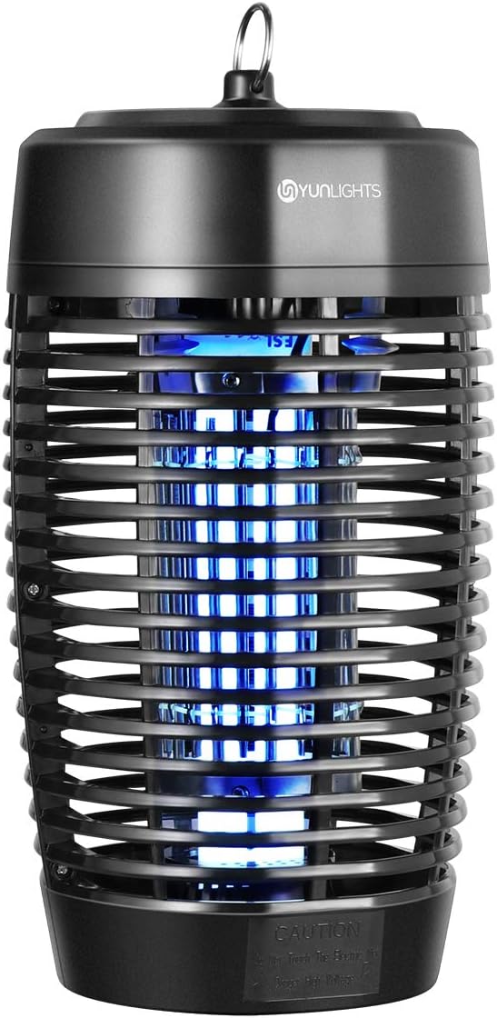 YUNLIGHTS Bug Zapper Light 18W Electronic Fly Killer, IPX4 Waterproof Mosquito Trap for Indoor