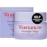 Womaness Overnight Magic Night & Day Face Cream for Women - Anti-Aging Cream with Hyaluronic Acid & Bakuchiol - Hydrating Facial Creams for Day or Night Use – Products for Radiant Aging Skin – 1.7oz