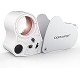 30X 60X Illuminated Jewelers Eye Loupe Magnifier Magnifying with LED Lighting, Unique 2 Lens Design