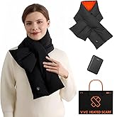 VVCsunshine Heated Scarf for Women Rechargeable Heated Shawl with 8000 mAh Battery 3 Heating Levels Neck Warmer for Winter