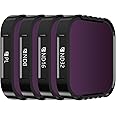 Freewell Standard Day - 4K Series - 4Pack ND Filters Compatible with Hero12, Hero11, Hero11 Mini, Hero10, Hero9 Black