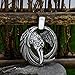 TTKP Norse Vikings Odin'S Ravens Pendant Necklace Huginn And Muninn Jewelry