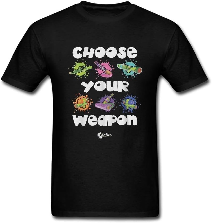 Yomei Men's Nintendo Splatoon Choose Your Weapon Graphic T-shirt