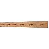 Amazon.com: White Shaker Peg Rack - Solid Maple Peg Hook Rack - Wooden ...