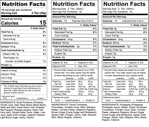 image for Dennis' Gourmet All-Natural Gourmet Salsa Variety Pack | Low Sugar, Lo