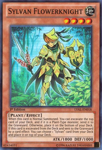 Yu-Gi-Oh! - Sylvan Flowerknight (LVAL-EN018) - Legacy of the Valiant - 1st Edition - Super Rare