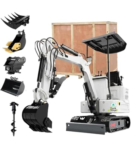 Amazon.com: 2650lb Mini Excavator, 90% Pre-Assembled with 13.5HP