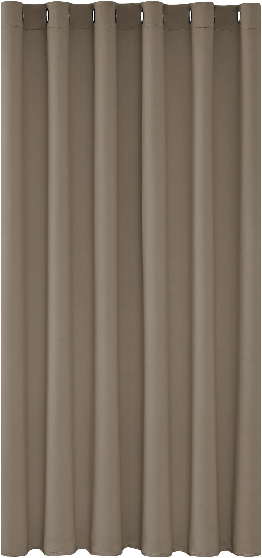 Deconovo Blackout Curtain 203 x 214 cm Khaki Eyelet Thermal Panel