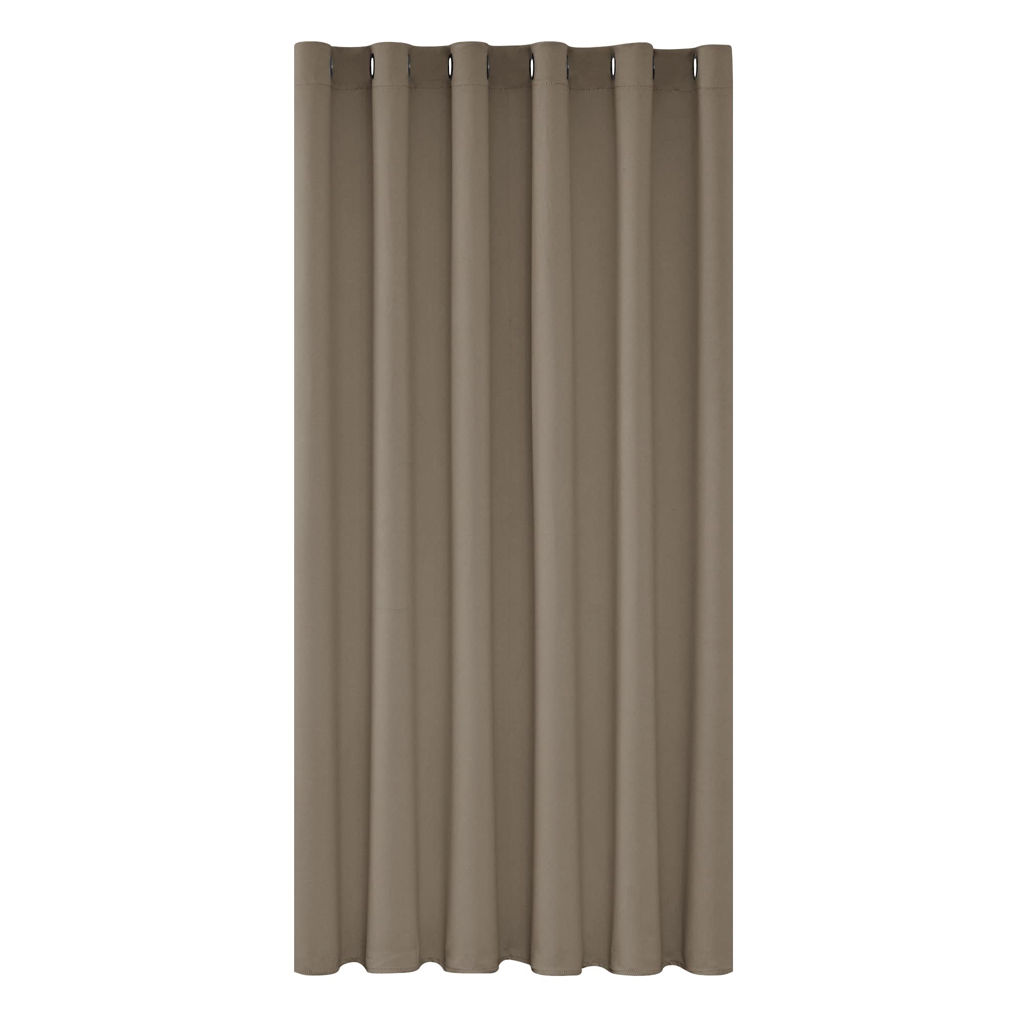 Deconovo Eyelet Blackout Curtain Noise Reduction Door Curtain Thermal Curtain Wide Width for Door 80 x 84 Inch Taupe 1 Panel