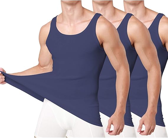 Unterhemd Herren 3//5//6er Pack Tank Top Baumwolle M/&auml;nner Schwarz Weiss Mehrfarbig