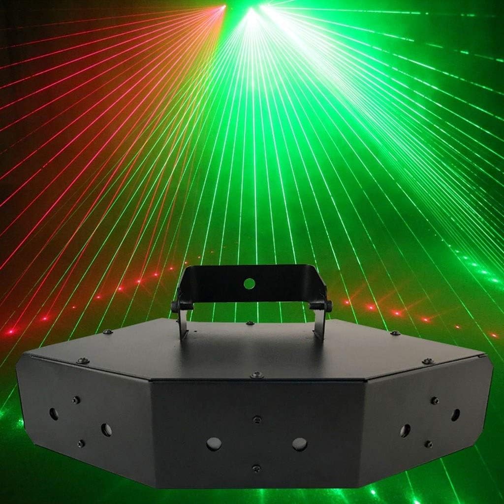 6 Channel LED Disco Lights Sound Activated Stage Lighting 50W RGBW DMX 512 with Remote Controller for Indoor Home Parties -601