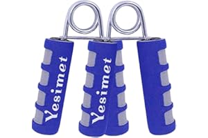 YESIMET 2 Pack Hand Grip Strengthener Set,Finger Gripper- Soft Foam Hand Exerciser for Quickly Increasing Wrist Forearm and Finger Strength