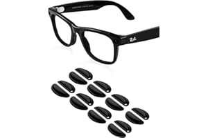 BANDSMITH Compatible with Ray-Ban Meta Wayfarer Eyeglass Nose Pad, 8 Pairs Soft Silicone Nose Pads, Anti Slip Replacement Nose Pads