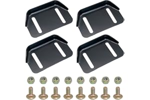 YiaChuii Snow Blower Skid Plate Shoes for MTD OEM-784-5580, 4 PCS Black Height Adjust Skid Shoe with Mounting Hardware Replace for 784-5580-0637 Snow Throwers (Black)