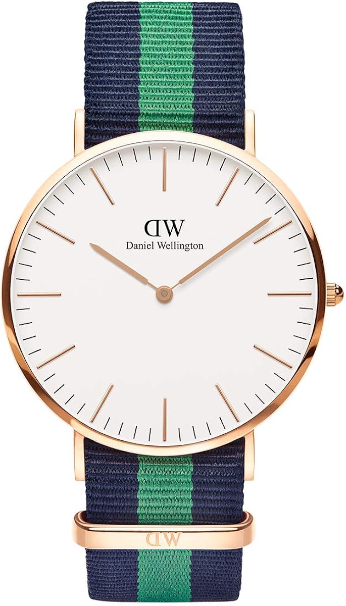 Daniel Wellington Classic Warwick, BlueGreen/Rose Gold Watch, 40mm