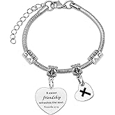 Friendship Gifts for Women Cross Bracelet Christian Gifts for Woman Friends Soul Sister Gift for Best Friend Christian Jewelry Religious Gift for Friend Sister for Christmas Birthday Graduation
