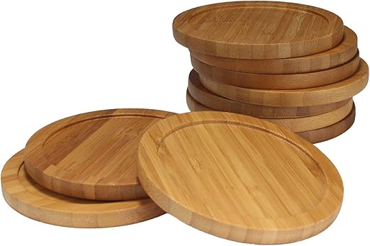Eco-Friendly Natural Bamboo Coasters 